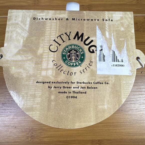 Vintage Starbucks Maui Mug Collector Series City Large Coffee Cup 1994 Surfer - Picture 6 of 6